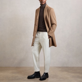 Gable Single-Breasted Overcoat