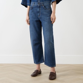 Caprile Cropped Straight Leg Jeans