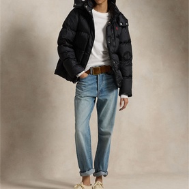 Polo Player Logo Quilted Down Jacket