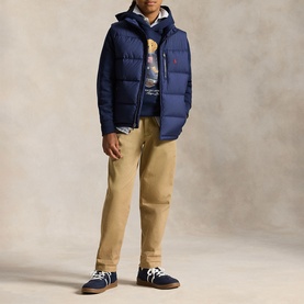 Quilted Pony Logo Padded Down Gilet 6-14 Years