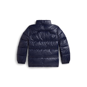 Hooded Pony Logo Glossed Down Jacket 6-14 Years