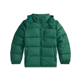 Pony Logo Ripstop Down Hooded Jacket