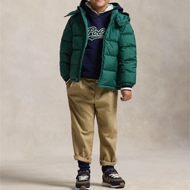 Pony Player Logo Ripstop Down Jacket 3-7 Years