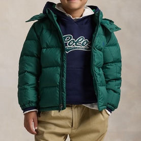 Pony Player Logo Ripstop Down Jacket 3-7 Years