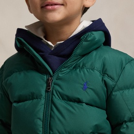 Pony Player Logo Ripstop Down Jacket 3-7 Years