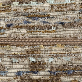 Brett Natural/Blue Cushion 43 x 43cm