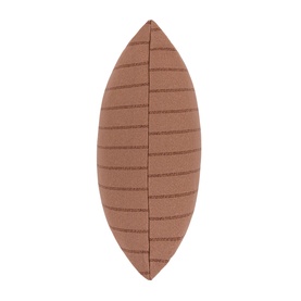 Scatterbox Ravello Coral Cushion in coral, leaf-shaped design with tonal stripe texture, 43x43cm outdoor cushion