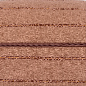 Scatterbox Ravello Coral Cushion 43x43cm, textured coral fabric with horizontal stripe detail and zip fastening