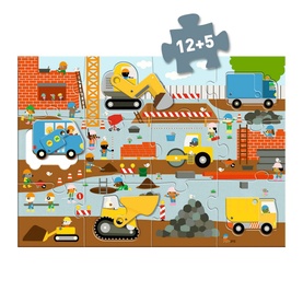 Construction Vehicle Puzzle Set