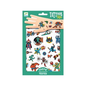 Heroes Vs Villains Temporary Tattoos