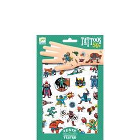 Heroes Vs Villains Temporary Tattoos