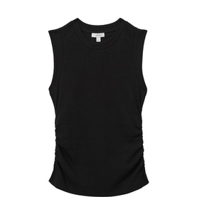 Trudy Ribbed Ruched Tank Top