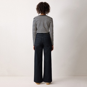 Rhea Patch Pocket High-Rise Wide Leg Jeans