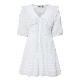 Dove Embroidered Mini Dress