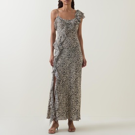 Ester Silk Animal Print Dress