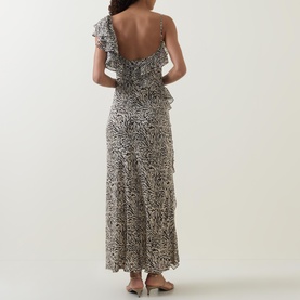 Ester Silk Animal Print Dress