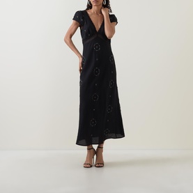 Iggy Rose Trail Embroidered Dress