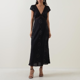 Iggy Rose Trail Embroidered Dress