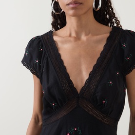 Iggy Rose Trail Embroidered Dress