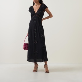 Iggy Rose Trail Embroidered Dress