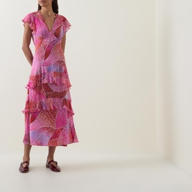 Meena Silk Ibiza Night Sunset Dress