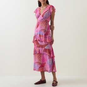 Meena Silk Ibiza Night Sunset Dress