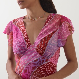 Meena Silk Ibiza Night Sunset Dress