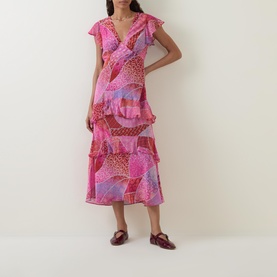 Meena Silk Ibiza Night Sunset Dress