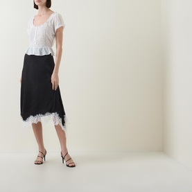 Sandi Pintuck Embroidered Blouse