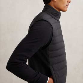 Newford Quilted Knitted Gilet