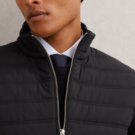 Newford Quilted Knitted Gilet