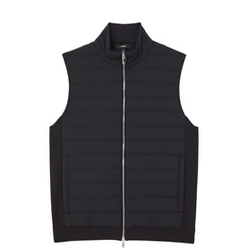 Newford Quilted Knitted Gilet