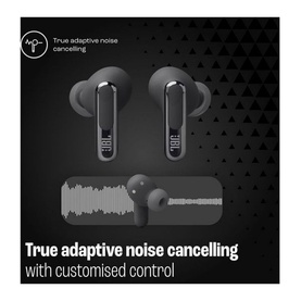 Beam 3 Wireless Noise Cancelling Earbuds with Charging Case Black