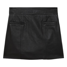 Seema Leather Mini Skirt