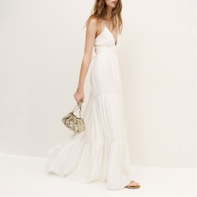 Wasta Pleated Flared Dress