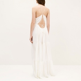 Wasta Pleated Flared Dress