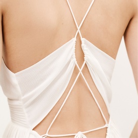 Wasta Pleated Flared Dress