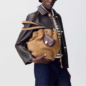 Alban Suede Leather Tote Bag
