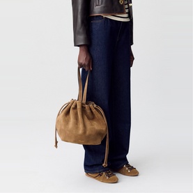 Alban Suede Leather Tote Bag