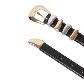 Hardware-Detail Leather Belt