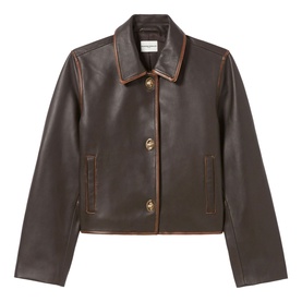 Vintage Cropped Leather Jacket