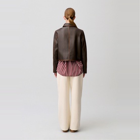 Vintage Cropped Leather Jacket