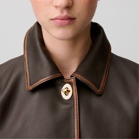 Vintage Cropped Leather Jacket