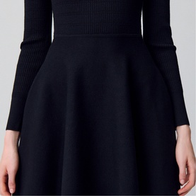 Bow Knit Mini Dress