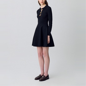 Bow Knit Mini Dress