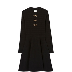 Bow Knit Mini Dress