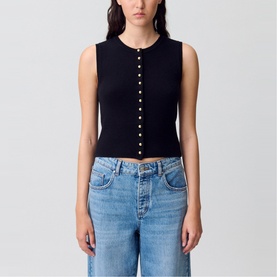 Button-Down Knitted Vest