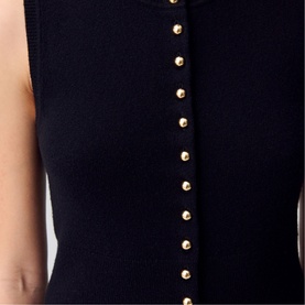 Button-Down Knitted Vest