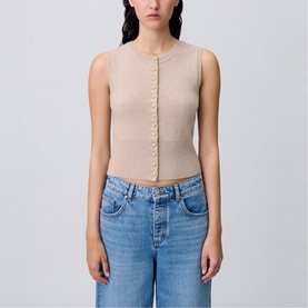 Button-Down Knitted Vest
