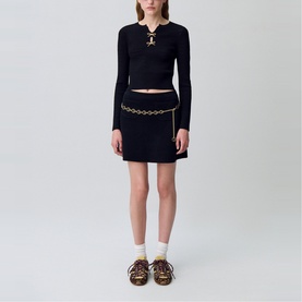 Bow Pointelle Knit Top